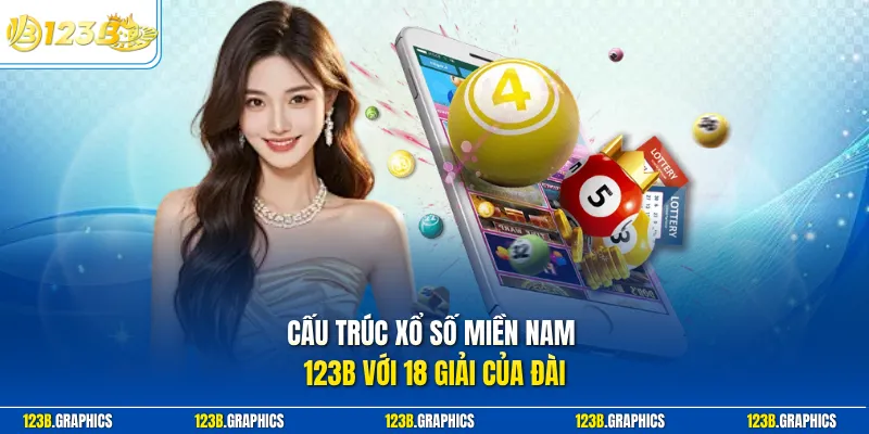 Cấu trúc xổ số miền Nam 123B với 18 giải của đài